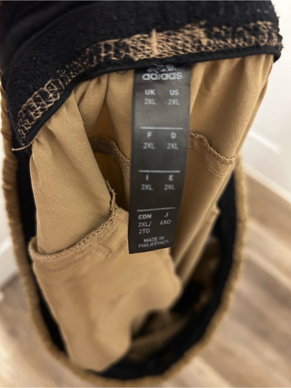 Adidas Aeroready Men's Casual Elastic Waist Khaki Pants 2XL - Picture 3 of 3